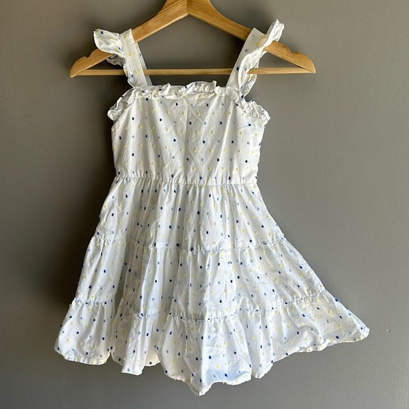 Janie And Jack Ruffle Trim Swiss Dot Sundress size 5 - Picture 2 of 8
